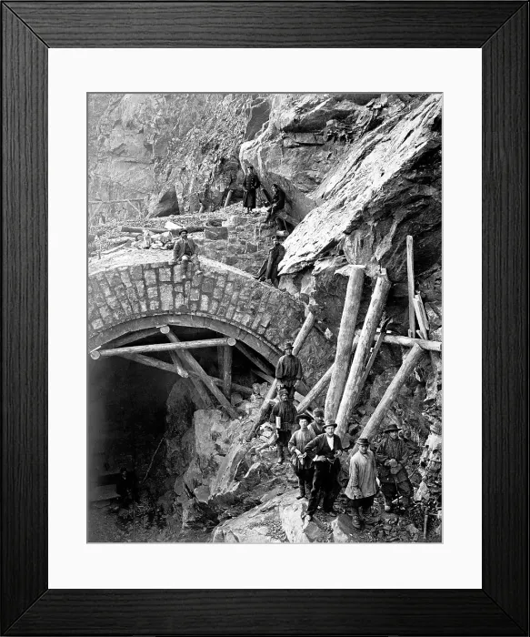 Framed Print : An Underpass 42.4 Sazhens long at Verst 15, 1900-1904. Creator: Unknown Framed Print : An Underpass 42.4 Sazhens long at Verst 15, 1900-1904. Creator: Unknown