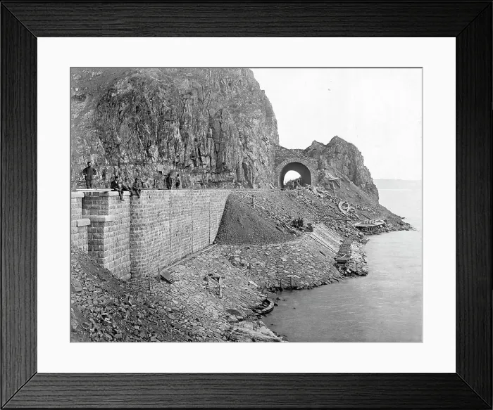 Framed Print : A Bridge, 1 Sazhen in Width, and Underpass at Verst 12, 1900-1904. Creator: Unknown Framed Print : A Bridge, 1 Sazhen in Width, and Underpass at Verst 12, 1900-1904. Creator: Unknown