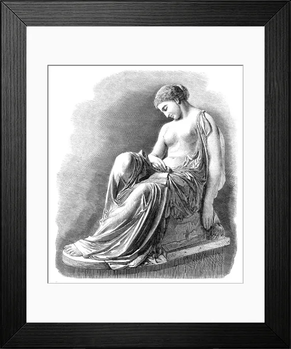Framed Print : The Task of Erinna, The Greek Poetess, sculptured by H. S. Leifchild...Royal Academy, 1864. Creator: Unknown. The Task of Erinna, The Greek Poetess, sculptured by H. S. Leifchild...Royal Academy, 1864. Creator: Unknown Framed Print : The Task of Erinna, The Greek Poetess, sculptured by H. S. Leifchild...Royal Academy, 1864. Creator: Unknown. The Task of Erinna, The Greek Poetess, sculptured by H. S. Leifchild...Royal Academy, 1864. Creator: Unknown