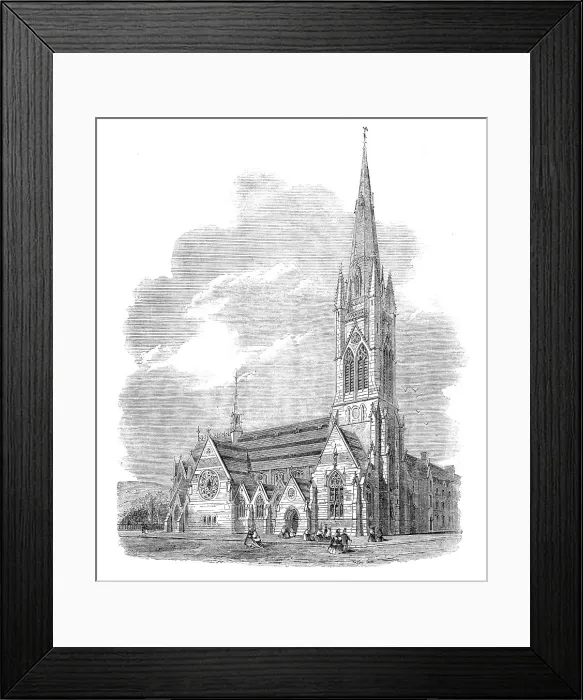 Framed Print : St. John's Roman Catholic Church, South Parade, Bath, 1864. Creator: Unknown Framed Print : St. John's Roman Catholic Church, South Parade, Bath, 1864. Creator: Unknown
