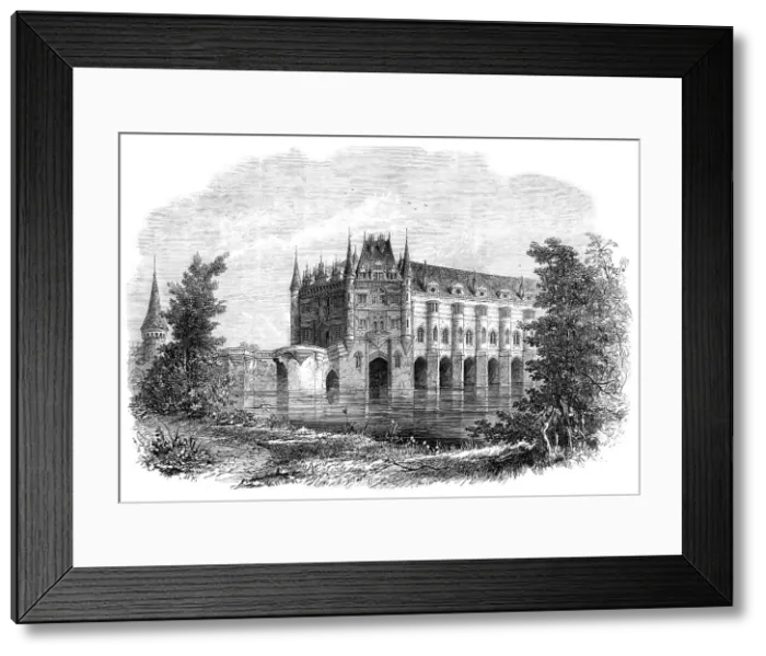 Framed Print : Chateau of Chenonceaux, Touraine, formerly inhabited by Catherine De Medicis and Mary Stuart, 1864. Creator: Unknown Framed Print : Chateau of Chenonceaux, Touraine, formerly inhabited by Catherine De Medicis and Mary Stuart, 1864. Creator: Unknown