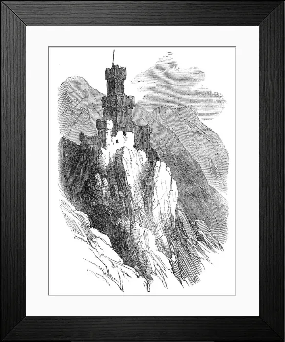 Framed Print : The Rhine: the Falkenburg, 1864. Creator: Unknown Framed Print : The Rhine: the Falkenburg, 1864. Creator: Unknown
