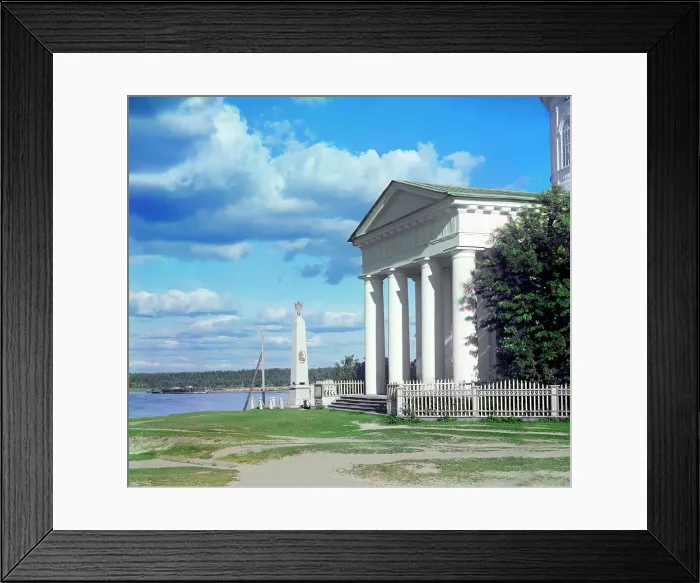 Framed Print : Monument outside the cathedral [the Cathedral of Saints Peter and Paul, Lodeynoye Pole... 1915. Creator: Sergey Mikhaylovich Prokudin-Gorsky Framed Print : Monument outside the cathedral [the Cathedral of Saints Peter and Paul, Lodeynoye Pole... 1915. Creator: Sergey Mikhaylovich Prokudin-Gorsky