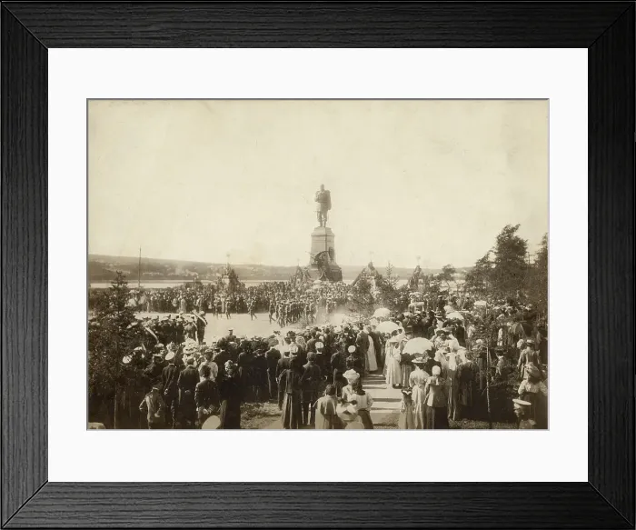 Framed Print : Military Parade in Alexander's Square, 1910-1919. Creators: IV Bulatov, A. Milevskii Framed Print : Military Parade in Alexander's Square, 1910-1919. Creators: IV Bulatov, A. Milevskii