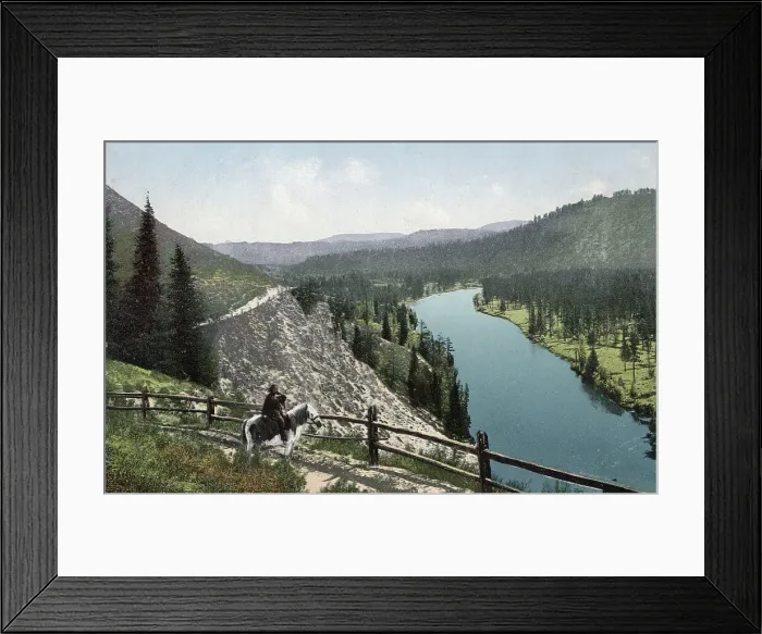 Framed Print : Blue Cliff, Koksa River Valley, Uimon Tract, 1911-1913. Creator: Sergei Ivanovich Borisov Framed Print : Blue Cliff, Koksa River Valley, Uimon Tract, 1911-1913. Creator: Sergei Ivanovich Borisov