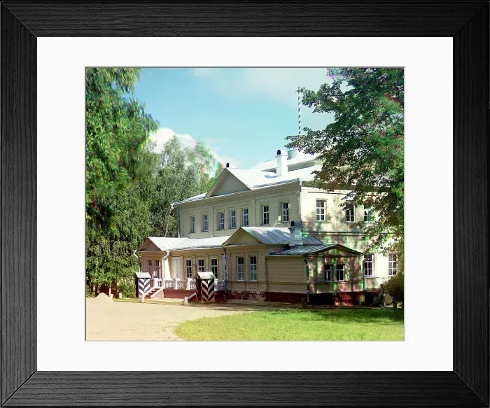 Framed Print : Palace in the village of Borodino, 1911. Creator: Sergey Mikhaylovich Prokudin-Gorsky Framed Print : Palace in the village of Borodino, 1911. Creator: Sergey Mikhaylovich Prokudin-Gorsky
