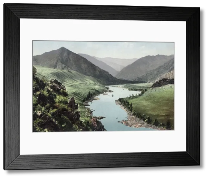 Framed Print : Valley of the Katun River near the Confluence of the Togus-Kan River, 1911-1913. Creator: Sergei Ivanovich Borisov Framed Print : Valley of the Katun River near the Confluence of the Togus-Kan River, 1911-1913. Creator: Sergei Ivanovich Borisov