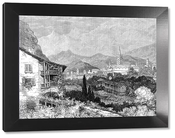 Susa, at the foot of Mont Cenis, 1864. Creator: Mason Jackson