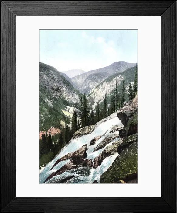 Framed Print : Valley of the Belaya-Berel River, a Tributary of the Bukhtarma River in the Vicinity of... 1911-13. Creator: Sergei Ivanovich Borisov Framed Print : Valley of the Belaya-Berel River, a Tributary of the Bukhtarma River in the Vicinity of... 1911-13. Creator: Sergei Ivanovich Borisov