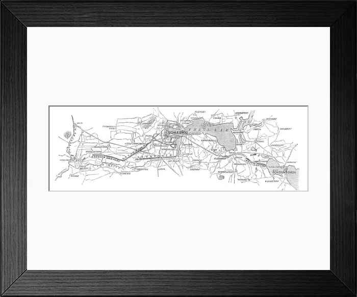 Framed Print : The Dannewerk, Kur-Graben, and East Rampart...from a plan by Lieutenant-Colonel W. Dreyer... 1864. Creator: Unknown Framed Print : The Dannewerk, Kur-Graben, and East Rampart...from a plan by Lieutenant-Colonel W. Dreyer... 1864. Creator: Unknown
