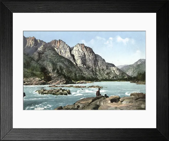 Framed Print : Rapid on the Katun River Above the Village of Chemal, 1911-1913. Creator: Sergei Ivanovich Borisov Framed Print : Rapid on the Katun River Above the Village of Chemal, 1911-1913. Creator: Sergei Ivanovich Borisov