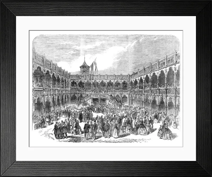 Framed Print : Grand Festival of the Municipality and Royal Academy of Antwerp: restoration of the Old Bourse, 1864 Creator: Unknown Framed Print : Grand Festival of the Municipality and Royal Academy of Antwerp: restoration of the Old Bourse, 1864 Creator: Unknown