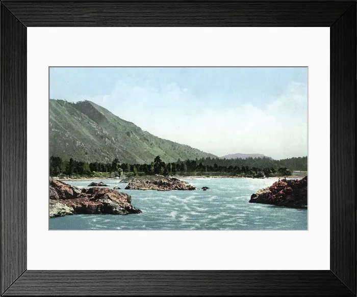Framed Print : Manzherok Rapid on the Katun River, 1911-1913. Creator: Sergei Ivanovich Borisov Framed Print : Manzherok Rapid on the Katun River, 1911-1913. Creator: Sergei Ivanovich Borisov