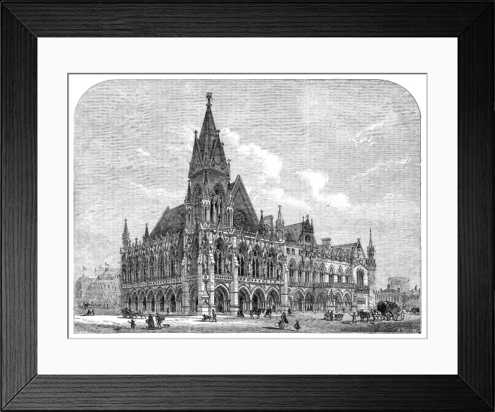 Framed Print : Royal Academy Prize Drawing: A Provincial Townhall and Market-place, by...Watson, 1864. Creator: Mason Jackson. Royal Academy Prize Drawing: A Provincial Townhall and Market-place, by...Watson, 1864. Creator: Mason Jackson Framed Print : Royal Academy Prize Drawing: A Provincial Townhall and Market-place, by...Watson, 1864. Creator: Mason Jackson. Royal Academy Prize Drawing: A Provincial Townhall and Market-place, by...Watson, 1864. Creator: Mason Jackson