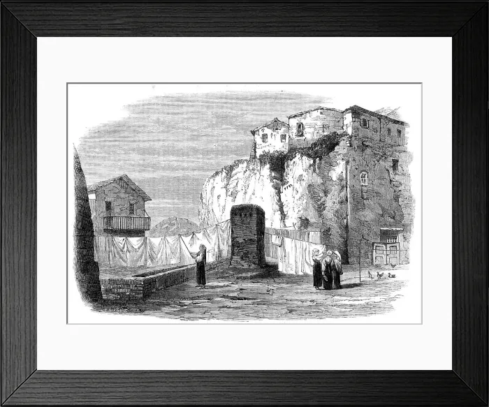 Framed Print : The Tarpeian Rock, Rome, 1864. Creator: Mason Jackson Framed Print : The Tarpeian Rock, Rome, 1864. Creator: Mason Jackson
