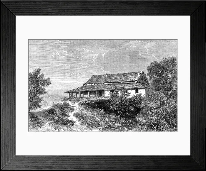 Framed Print : The house, at Dhurumsalla, in which the Earl of Elgin, Governor-General of India, died, 1864. Creator: Unknown Framed Print : The house, at Dhurumsalla, in which the Earl of Elgin, Governor-General of India, died, 1864. Creator: Unknown
