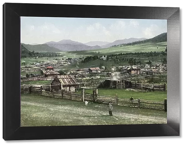 General View of the Village of Cherga, 1911-1913. Creator: Sergei Ivanovich Borisov