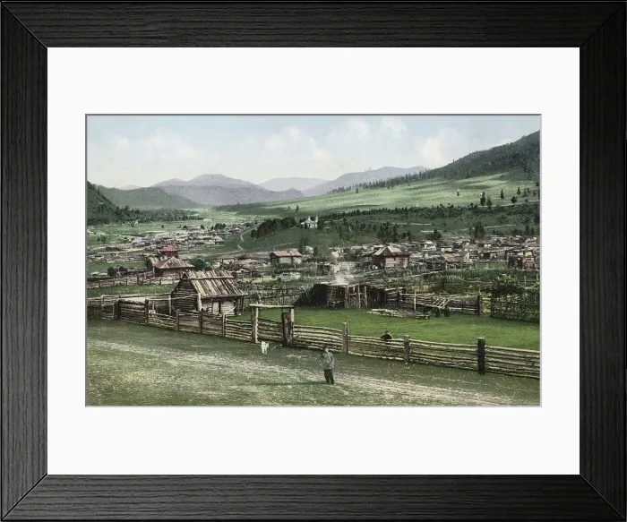 Framed Print : General View of the Village of Cherga, 1911-1913. Creator: Sergei Ivanovich Borisov Framed Print : General View of the Village of Cherga, 1911-1913. Creator: Sergei Ivanovich Borisov