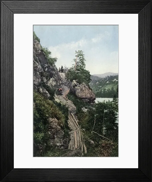 Framed Print : A Pack Road in the Katun River Valley near the Village of Tavda. Cliff Skakun'... 1911-1913. Creator: Sergei Ivanovich Borisov. A Pack Road in the Katun River Valley near the Village of Tavda. Cliff Skakun'... 1911-1913 Framed Print : A Pack Road in the Katun River Valley near the Village of Tavda. Cliff Skakun'... 1911-1913. Creator: Sergei Ivanovich Borisov. A Pack Road in the Katun River Valley near the Village of Tavda. Cliff Skakun'... 1911-1913