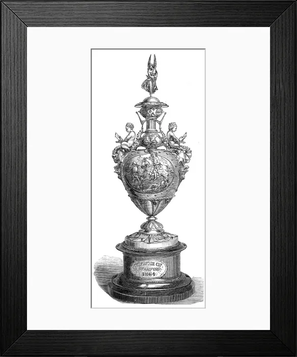 Framed Print : The Clifden Cup, won at the Stamford Races, 1864. Creator: Unknown Framed Print : The Clifden Cup, won at the Stamford Races, 1864. Creator: Unknown