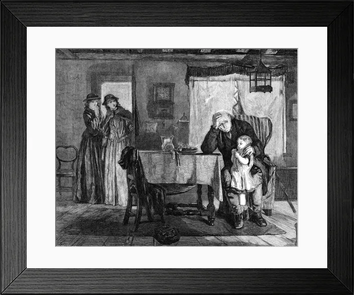 Framed Print : Scene from Tennyson's Dora, by A. H. Burr, 1864. Creator: W Thomas. Scene from Tennyson's Dora, by A. H. Burr, 1864. Creator: W Thomas Framed Print : Scene from Tennyson's Dora, by A. H. Burr, 1864. Creator: W Thomas. Scene from Tennyson's Dora, by A. H. Burr, 1864. Creator: W Thomas