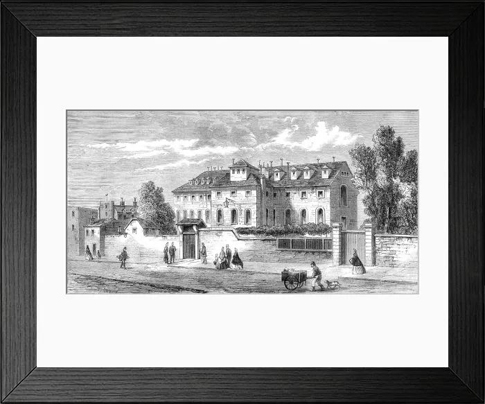 Framed Print : Paris Demolitions - the Hotel des Haricots, or prison of the National Guard of Paris, 1864. Creator: Thomas Robert Macquoid Framed Print : Paris Demolitions - the Hotel des Haricots, or prison of the National Guard of Paris, 1864. Creator: Thomas Robert Macquoid