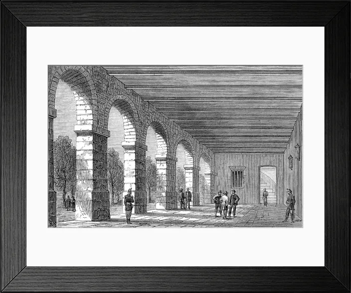 Framed Print : Paris Demolitions - covered promenade, 1864. Creator: Unknown Framed Print : Paris Demolitions - covered promenade, 1864. Creator: Unknown