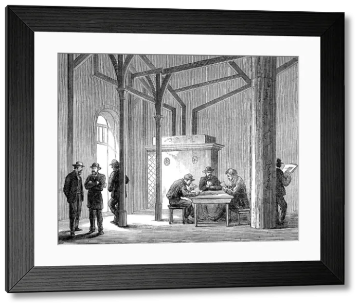 Framed Print : Paris Demolitions - heating-room, 1864. Creator: Unknown Framed Print : Paris Demolitions - heating-room, 1864. Creator: Unknown