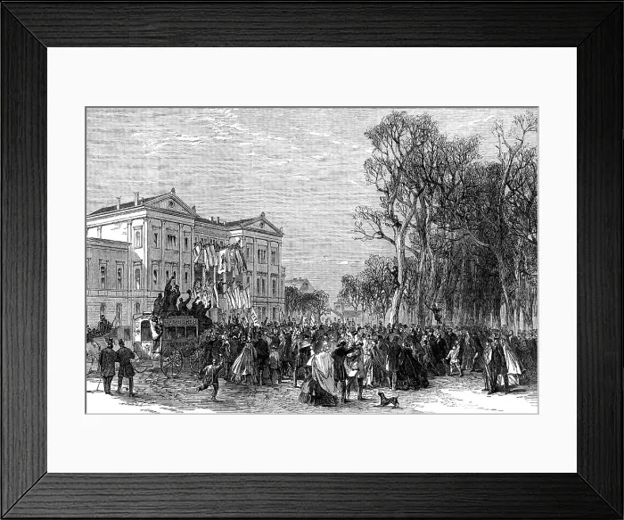 Framed Print : The Schleswig-Holstein Difficulty:proclaiming Prince Frederick...Duke of Schleswig-Holstein, 1864 Creator: Unknown Framed Print : The Schleswig-Holstein Difficulty:proclaiming Prince Frederick...Duke of Schleswig-Holstein, 1864 Creator: Unknown