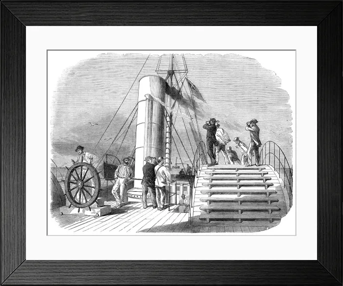 Framed Print : Our Special Artist on board The Lilian, running the blockade into Wilmington Harbour... 1864. Creator: Unknown. Our Special Artist on board The Lilian, running the blockade into Wilmington Harbour... 1864. Creator: Unknown Framed Print : Our Special Artist on board The Lilian, running the blockade into Wilmington Harbour... 1864. Creator: Unknown. Our Special Artist on board The Lilian, running the blockade into Wilmington Harbour... 1864. Creator: Unknown