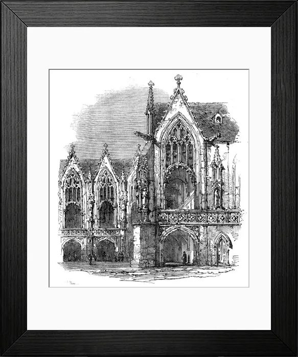 Framed Print : Brunswick: the Rath-Haus, 1864. Creator: Unknown Framed Print : Brunswick: the Rath-Haus, 1864. Creator: Unknown