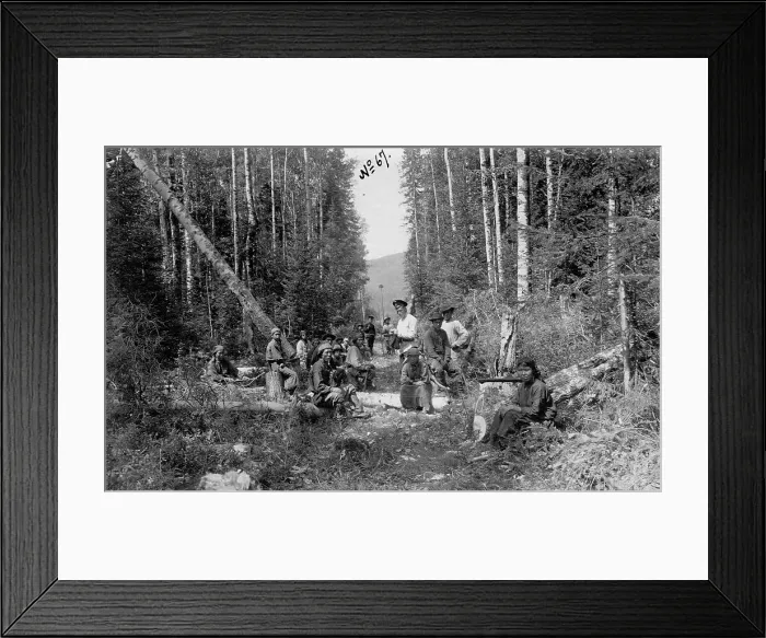 Framed Print : Cutting Through the Woods, 1913. Creator: GI Ivanov Framed Print : Cutting Through the Woods, 1913. Creator: GI Ivanov