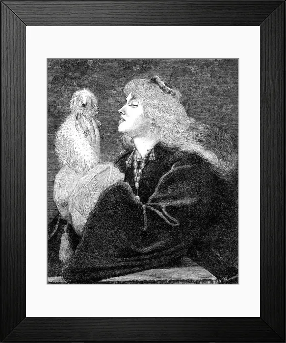 Framed Print : Fluffy, by J. M. Jopling, in the Exhibition of the Institute of Painters in Water Colours, 1864. Creator: W Thomas. Fluffy, by J. M. Jopling, in the Exhibition of the Institute of Painters in Water Colours, 1864. Creator: W Thomas Framed Print : Fluffy, by J. M. Jopling, in the Exhibition of the Institute of Painters in Water Colours, 1864. Creator: W Thomas. Fluffy, by J. M. Jopling, in the Exhibition of the Institute of Painters in Water Colours, 1864. Creator: W Thomas
