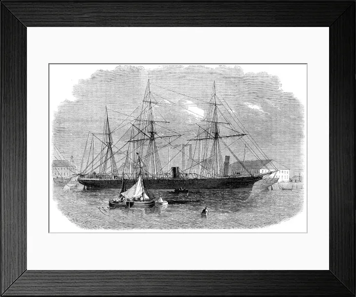 Framed Print : The suspected Confederate cruiser Pampero seized at Glasgow, 1864. Creator: Unknown Framed Print : The suspected Confederate cruiser Pampero seized at Glasgow, 1864. Creator: Unknown