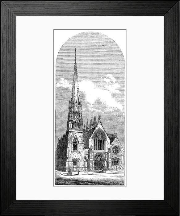 Framed Print : Wycliffe Chapel, Birmingham, 1864. Creator: Unknown Framed Print : Wycliffe Chapel, Birmingham, 1864. Creator: Unknown