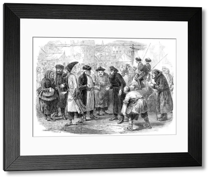 Framed Print : A group at the Great Annual Fair at Nijni Novgorod, Central Russia, 1864. Creator: Mason Jackson Framed Print : A group at the Great Annual Fair at Nijni Novgorod, Central Russia, 1864. Creator: Mason Jackson