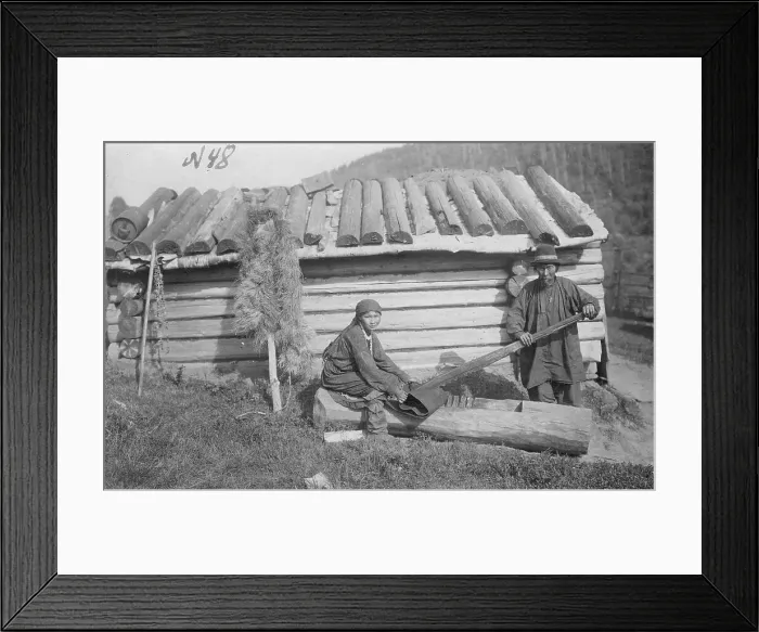 Framed Print : Softening Leather, 1913. Creator: GI Ivanov Framed Print : Softening Leather, 1913. Creator: GI Ivanov