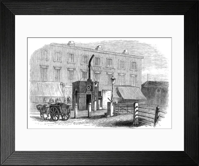 Framed Print : Turnpike-gates in and near London just demolished: City-road Gate, 1864. Creator: Unknown Framed Print : Turnpike-gates in and near London just demolished: City-road Gate, 1864. Creator: Unknown