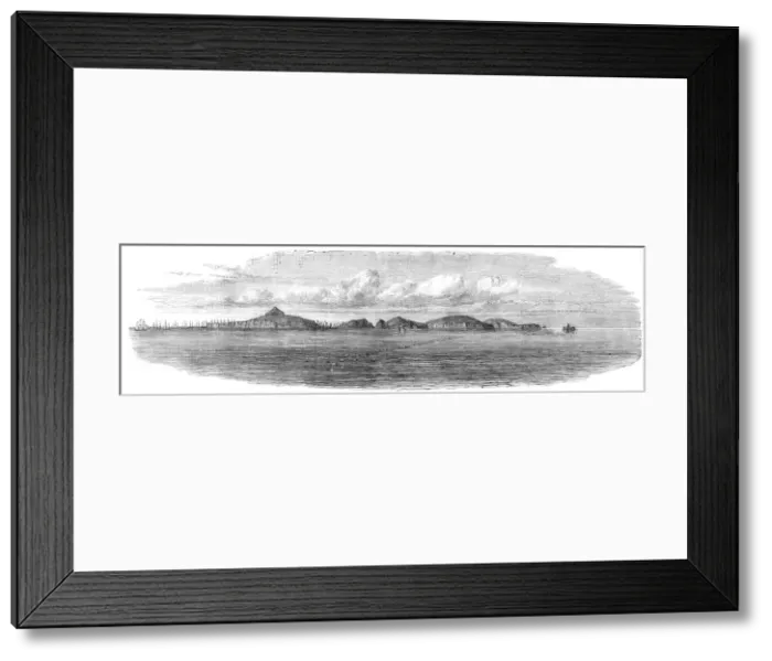 Framed Print : General view of the Chincha Islands, lately seized by the Spaniards, 1864. Creator: Unknown Framed Print : General view of the Chincha Islands, lately seized by the Spaniards, 1864. Creator: Unknown