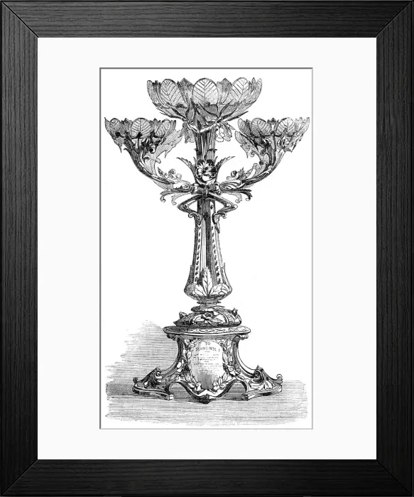 Framed Print : Testimonial to Dr. Lindley, from the Royal Horticultural Society, 1864. Creator: Unknown Framed Print : Testimonial to Dr. Lindley, from the Royal Horticultural Society, 1864. Creator: Unknown