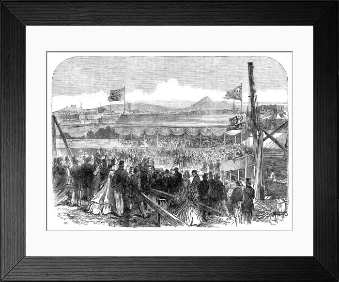 Framed Print : Laying the Foundation-Stone of the Fettes College, Edinburgh, 1864. Creator: Unknown Framed Print : Laying the Foundation-Stone of the Fettes College, Edinburgh, 1864. Creator: Unknown