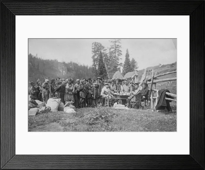 Framed Print : Topographers, Members of the Land-Management Expedition, 1913. Creator: GI Ivanov Framed Print : Topographers, Members of the Land-Management Expedition, 1913. Creator: GI Ivanov