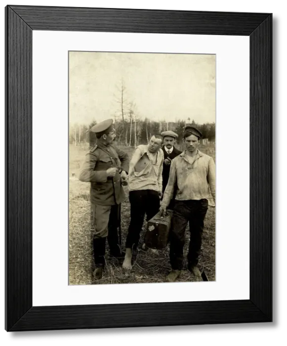 Framed Print : Comic scene Arrest, 1913-1914. Creator: S. Ia. Mamontov. Comic scene Arrest, 1913-1914. Creator: S. Ia. Mamontov Framed Print : Comic scene Arrest, 1913-1914. Creator: S. Ia. Mamontov. Comic scene Arrest, 1913-1914. Creator: S. Ia. Mamontov
