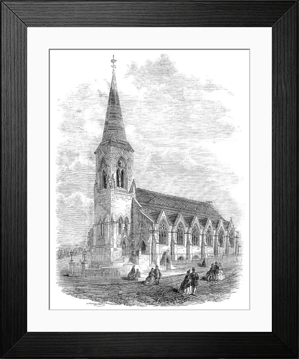 Framed Print : New congregational church at St. Leonards-on-Sea, 1864. Creator: Unknown Framed Print : New congregational church at St. Leonards-on-Sea, 1864. Creator: Unknown