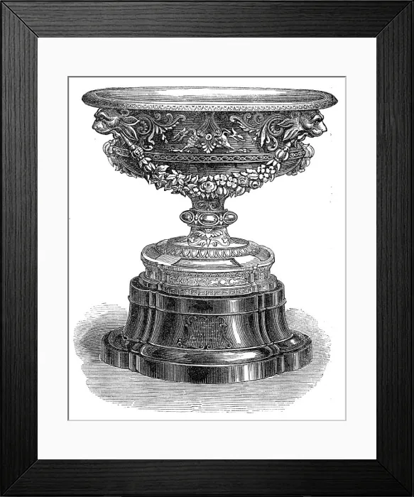 Framed Print : Vase presented to Lieutenant-Colonel Hamilton, of the 7th Lancashire Artillery Volunteers, 1864. Creator: Unknown Framed Print : Vase presented to Lieutenant-Colonel Hamilton, of the 7th Lancashire Artillery Volunteers, 1864. Creator: Unknown