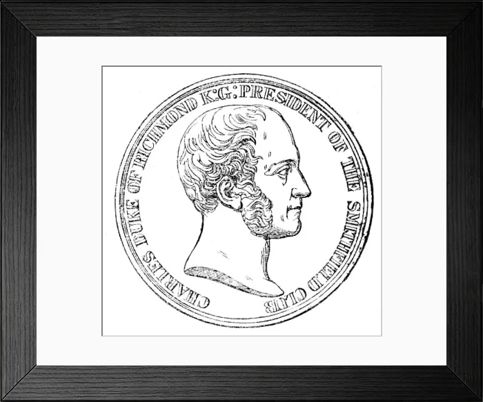 Framed Print : The Smithfield Club Medal: reverse, 1862. Creator: Unknown Framed Print : The Smithfield Club Medal: reverse, 1862. Creator: Unknown