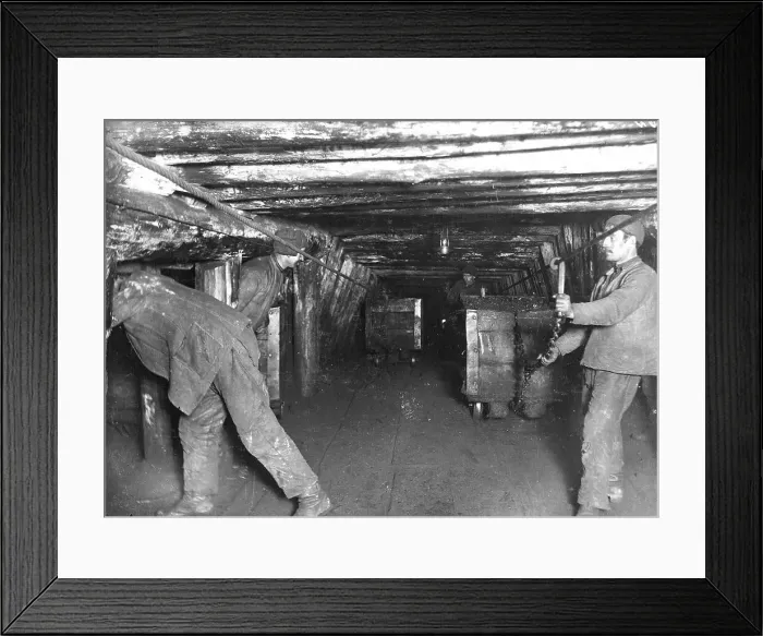 Framed Print : Bremsberg from below, 1911. Creator: Kozlov Framed Print : Bremsberg from below, 1911. Creator: Kozlov