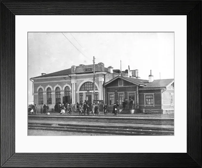 Framed Print : Anzherskaya railway station, 1911. Creator: Kozlov Framed Print : Anzherskaya railway station, 1911. Creator: Kozlov