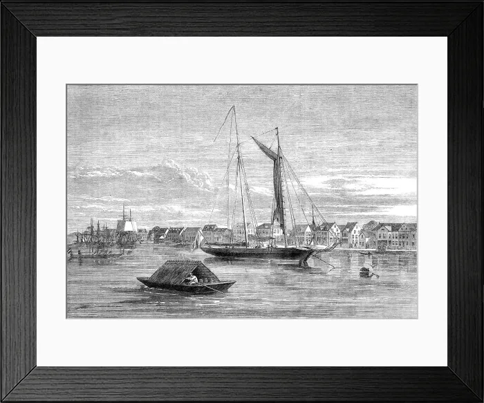 Framed Print : Views in Dutch Guiana: the city of Paramaribo, Surinam, 1864. Creator: Unknown Framed Print : Views in Dutch Guiana: the city of Paramaribo, Surinam, 1864. Creator: Unknown