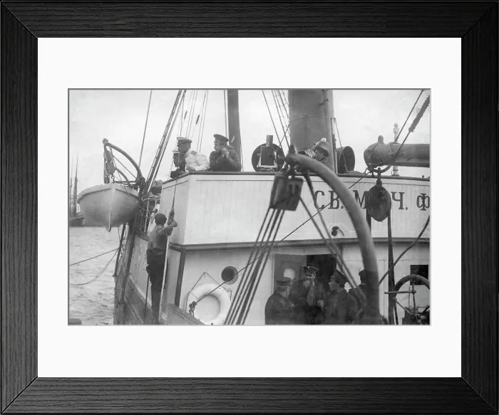 Framed Print : The Sailing Ship Saint Martyr Foka, 1912. Creator: Nikolay Vasilyevich Pinegin. The Sailing Ship Saint Martyr Foka, 1912. Creator: Nikolay Vasilyevich Pinegin Framed Print : The Sailing Ship Saint Martyr Foka, 1912. Creator: Nikolay Vasilyevich Pinegin. The Sailing Ship Saint Martyr Foka, 1912. Creator: Nikolay Vasilyevich Pinegin